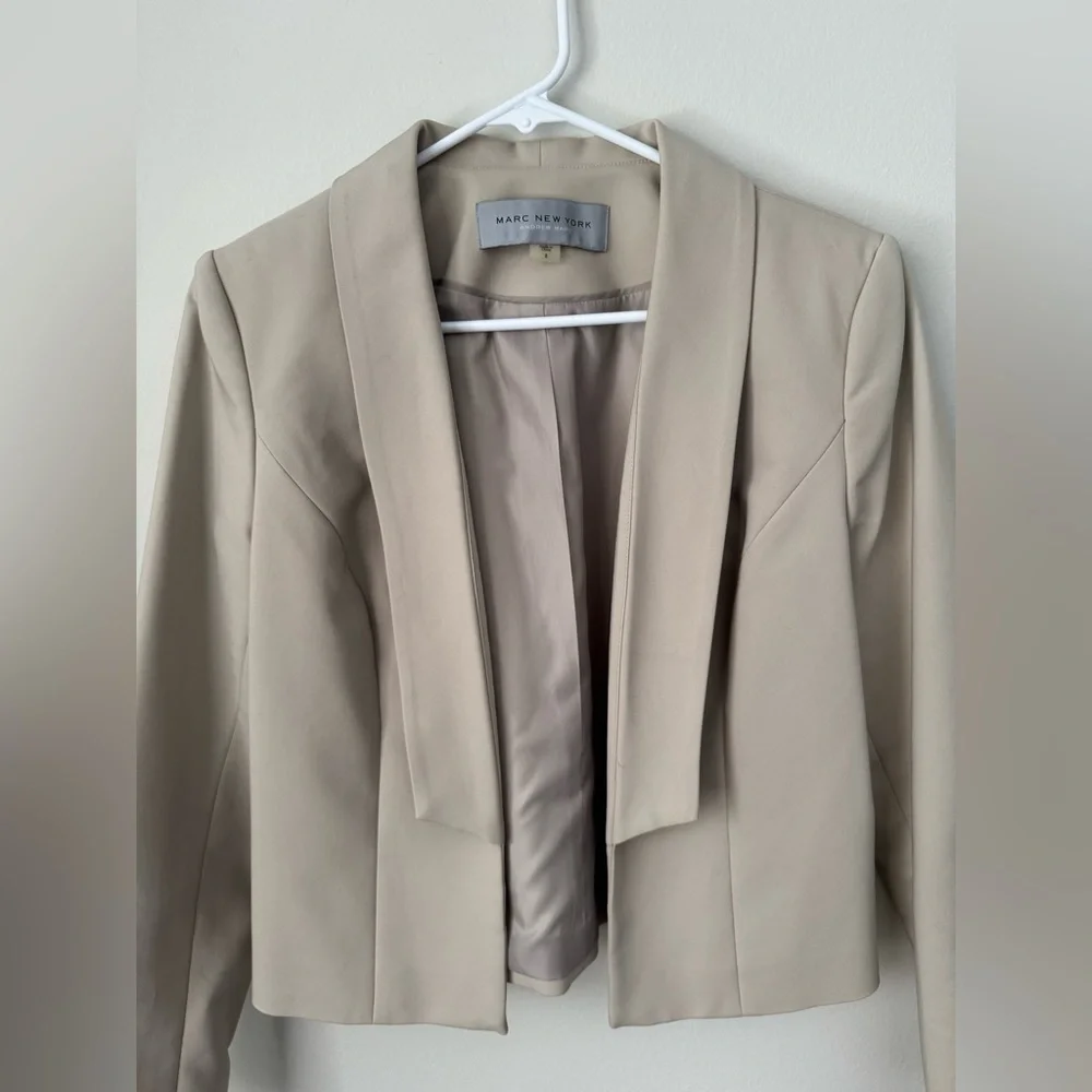 Cream Jacket Blouzer NEW YORK Career Size 8 - Picture 5 of 7